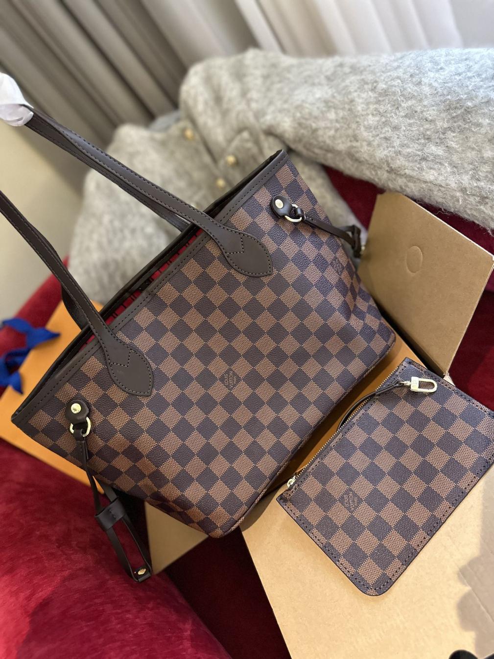 Lv Louis vuitton small Neverfull 25cm 133381
