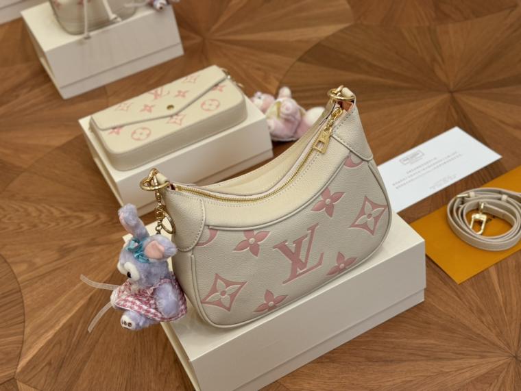 Lv cowskin leather bagatelle 133898