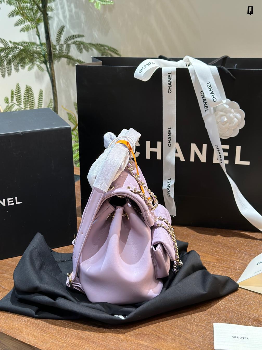 Chanel 24p duma lambskin backpack