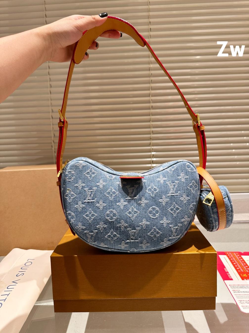 LV vintage Denim handbag