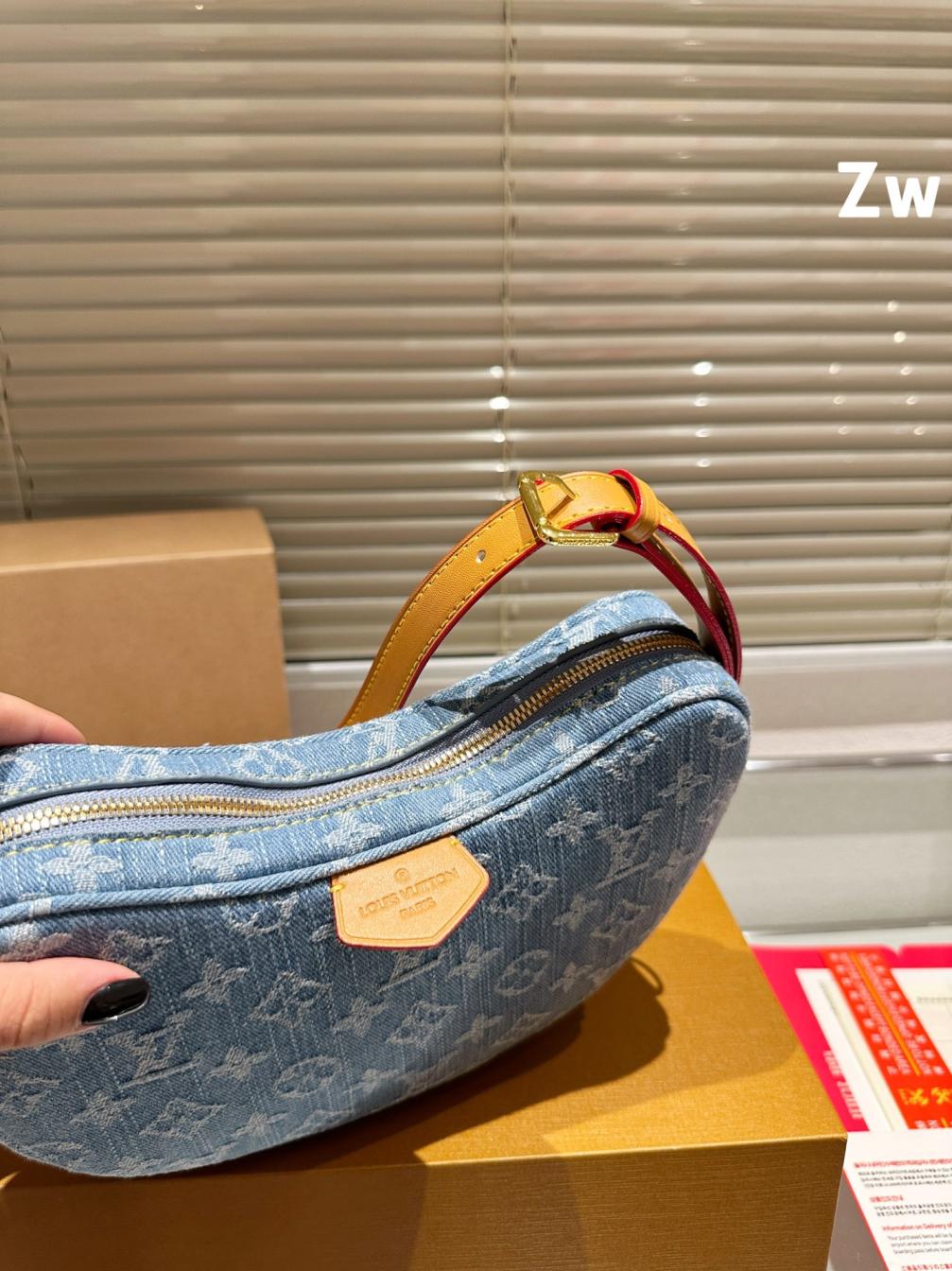 LV vintage Denim handbag