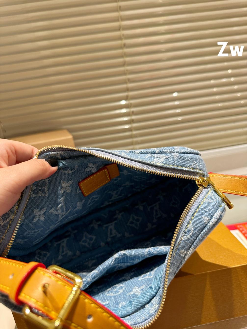 LV vintage Denim handbag