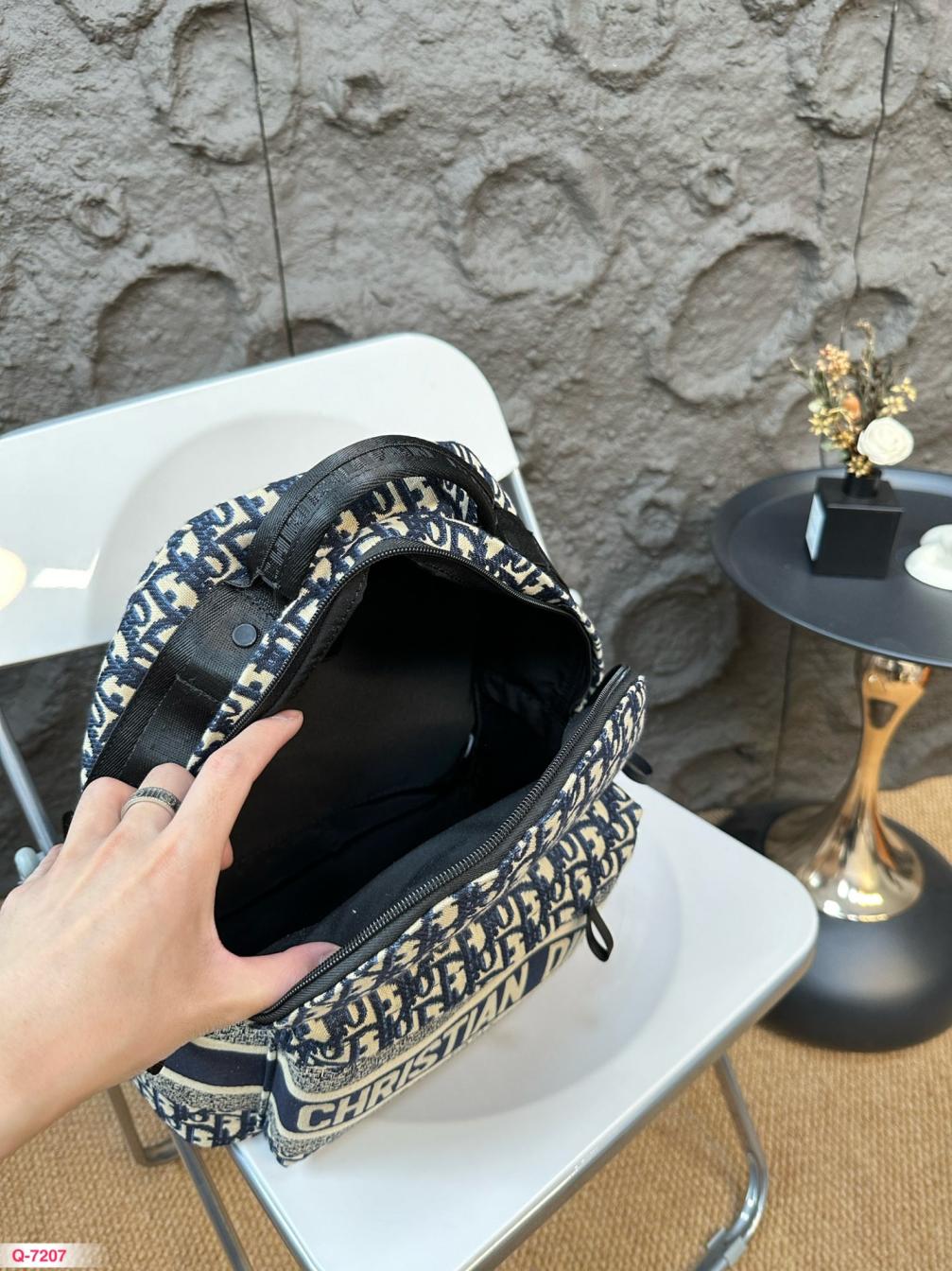 Dior embroidery backpack
