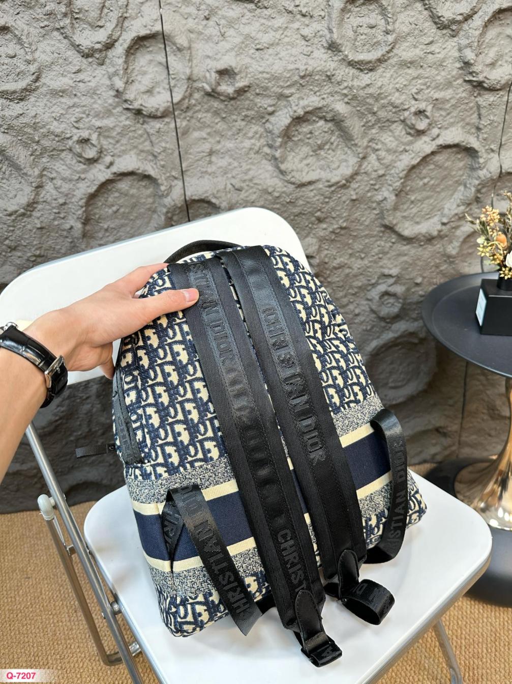 Dior embroidery backpack