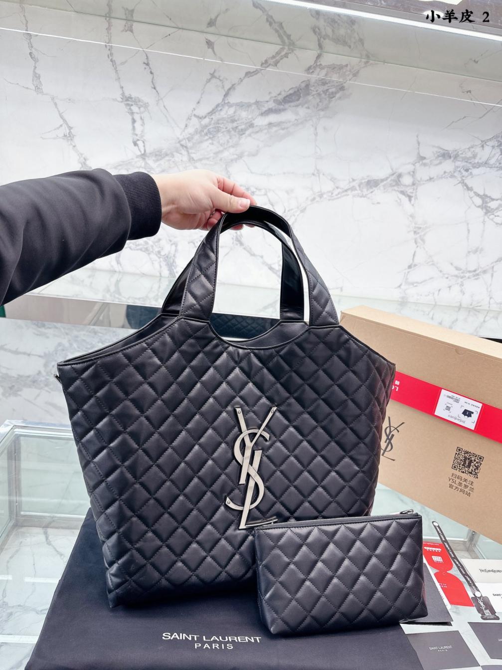 YSL Lambskin Large tote bag 131796