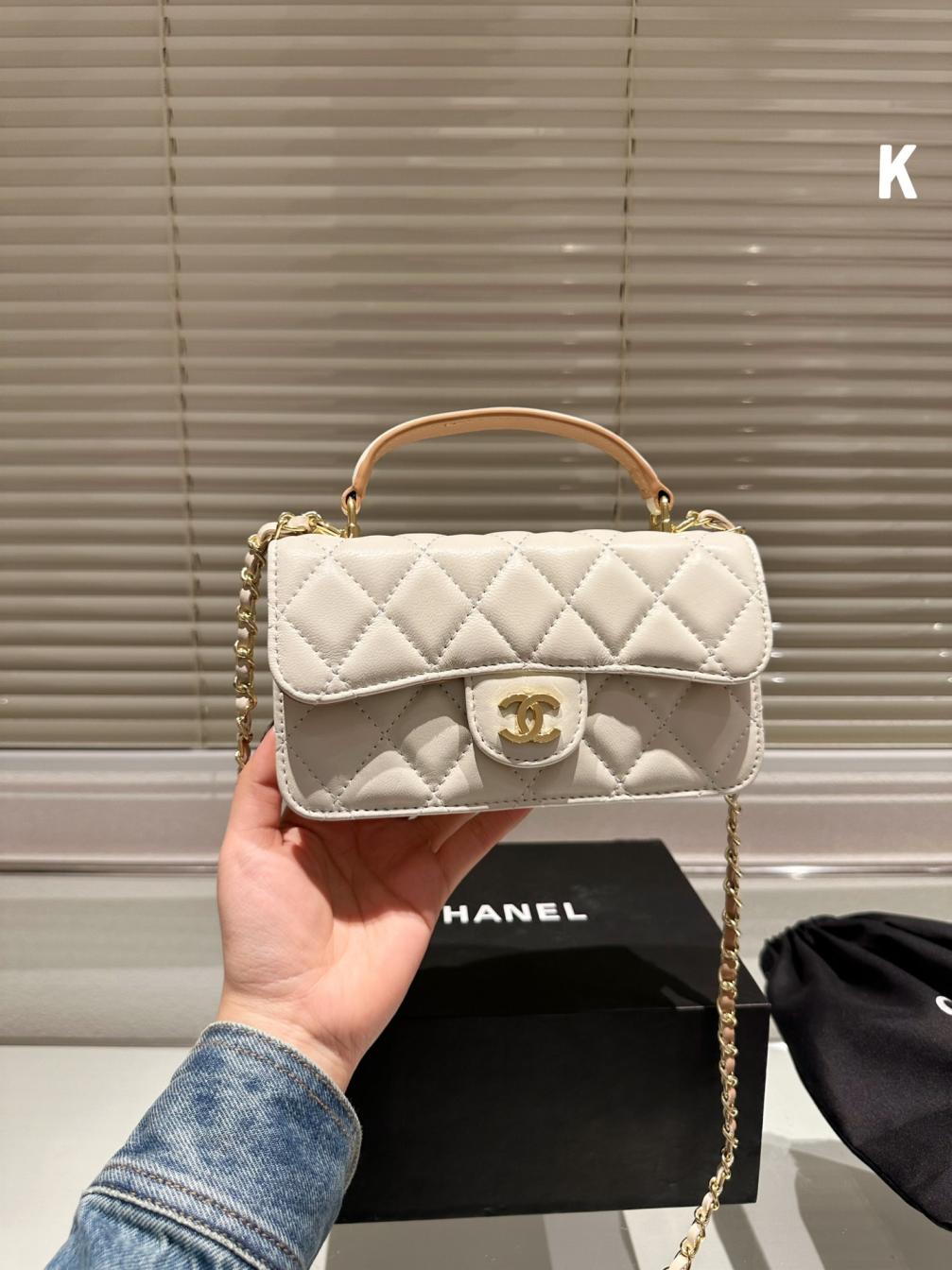Chanel lambskin mini coco hand bag 132299